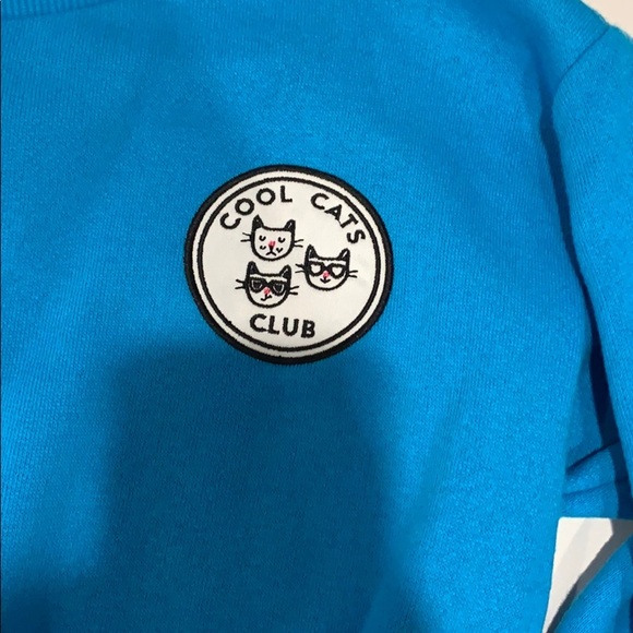 Aqua blue sweatshirt - Picture 2 of 3